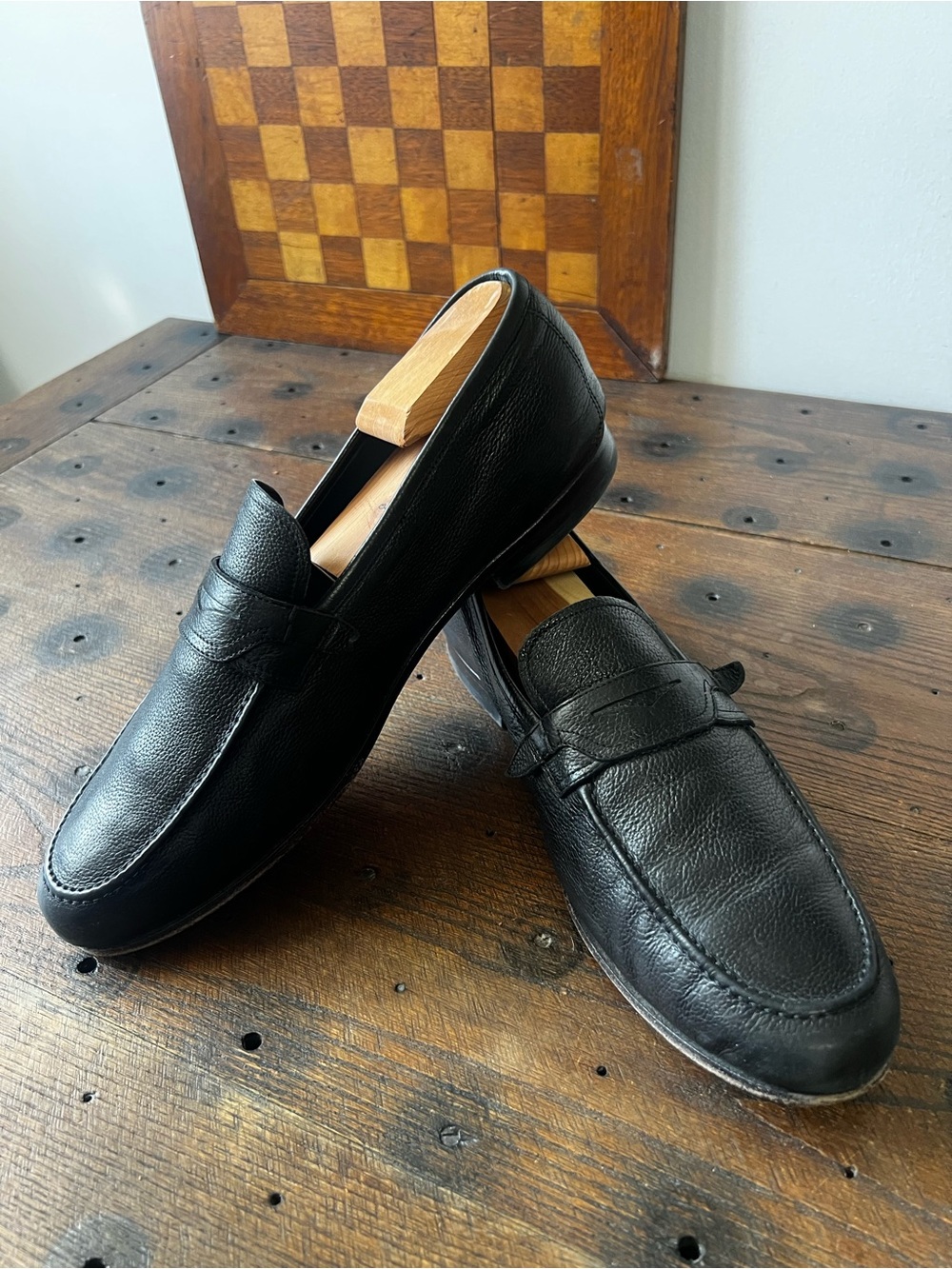 Paul Stuart - Black Leather Loafers - 9.5